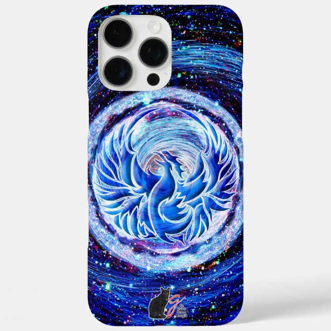 Blue Phoenix Case-Mate iPhone Pro Max Fall Hülle (Rückseite)