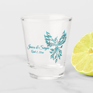 Blue Phoenix erhöht Brillenzählung und Gräuel Plus Schnapsglas