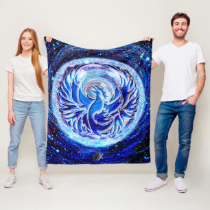 Blue Phoenix Fleece Blanket