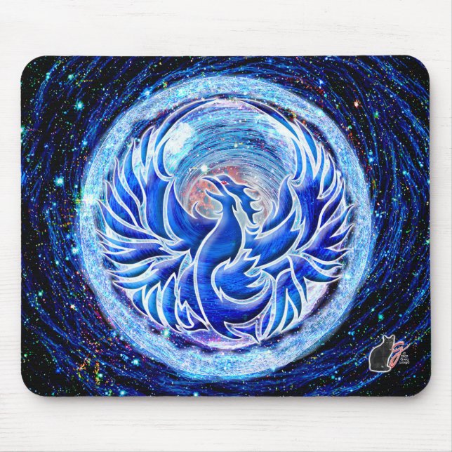 Blue Phoenix Mousepad (Vorne)