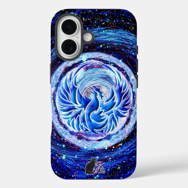 Blue Phoenix Tough Case-Mate iPhone Case (Rückseite)
