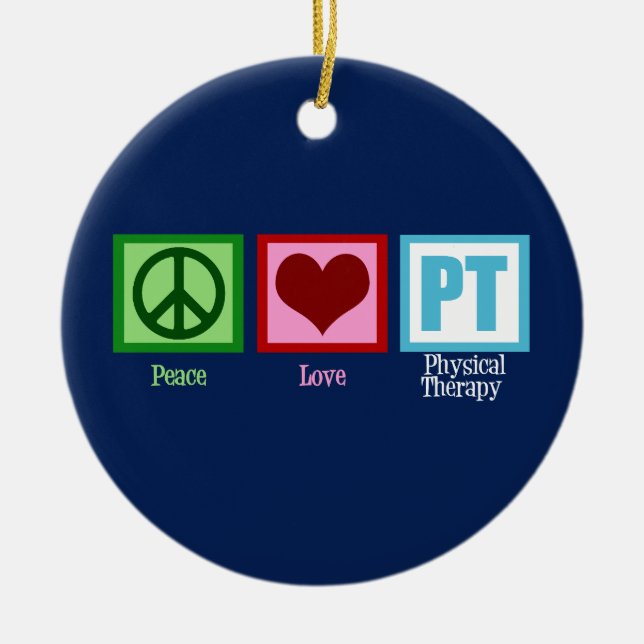 Blue Physical Therapy Office Weihnachten Keramik Ornament (Vorne)