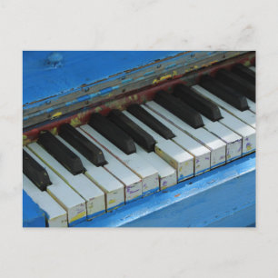 Blue Piano Postkarte