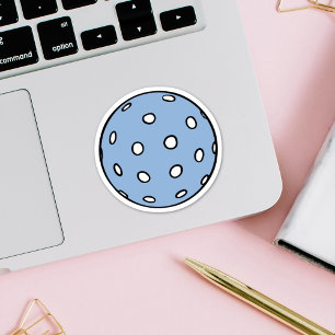 Blue Pickleball Ball Aufkleber