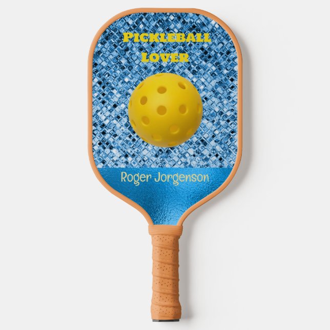 Blue Pickleball Lover Custom Pickleball Paddle (Vorderseite)