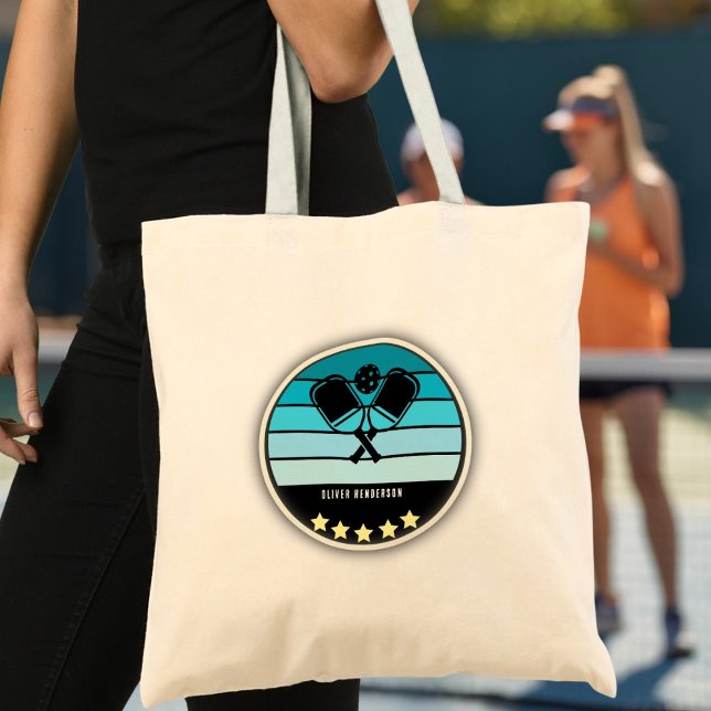 Blue Pickleball Paddle Tote Bag Tragetasche (Blue Pickleball Paddle Tote Bag)