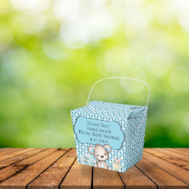 Blue Picnic Friends Baby Showkörbe Vielen Dank Geschenkschachtel