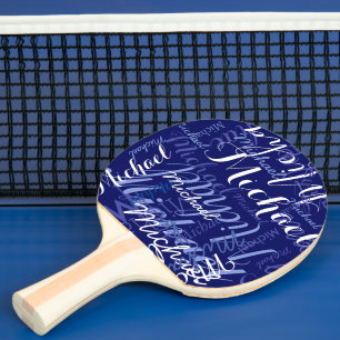 Blue Ping Pong Paddles mit Namen Tischtennis Schläger