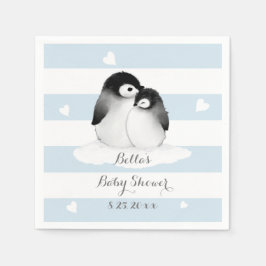 Blue Pinguin Paper Napkins Serviette