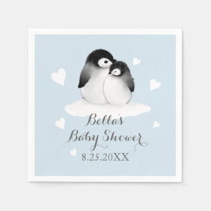 Blue Pinguin Paper Napkins Serviette
