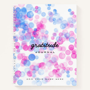 Blue Pink Dots Dankeschön Journal Notizbuch