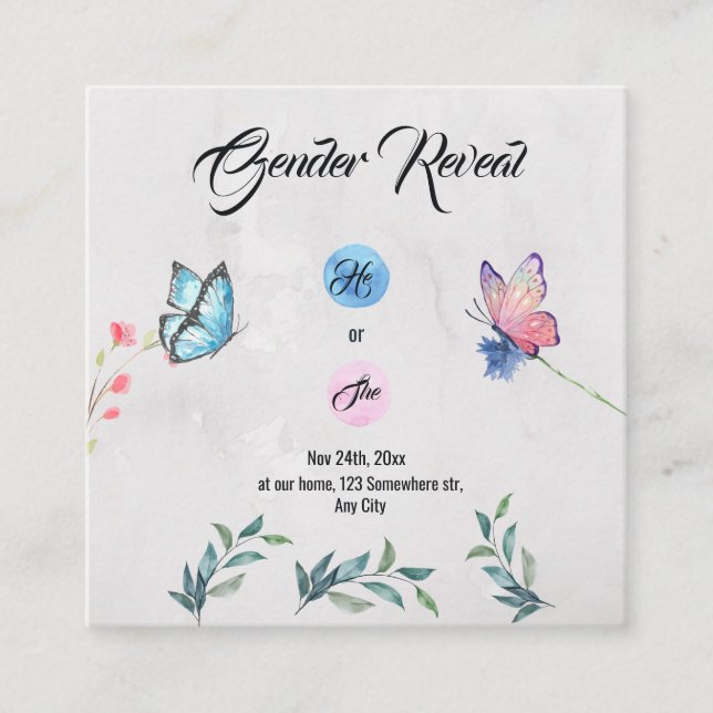 Blue-Pink-Farbenkarte Begleitkarte (Vorderseite)