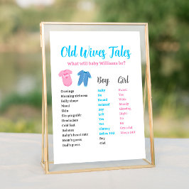 Blue Pink Gender Reveal Party Alte Ehefrauen Tales Poster