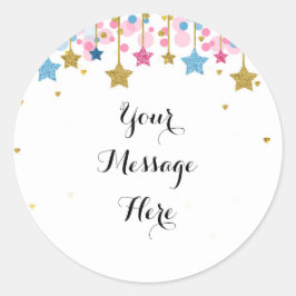 Blue Pink Gold Tinkle Tinkle Danke Sticker