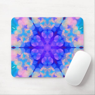 Blue & Pink Gradient Pastell Bubble Art Mousepad