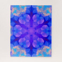 Blue & Pink Gradient Pastell Bubble Art Puzzle