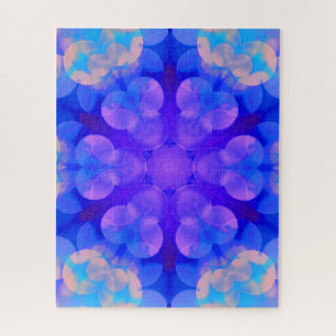 Blue & Pink Gradient Pastell Bubble Art Puzzle