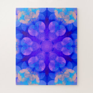 Blue & Pink Gradient Pastell Bubble Art Puzzle