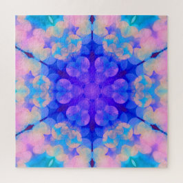 Blue & Pink Gradient Pastell Bubble Art Puzzle