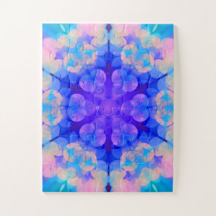 Blue & Pink Gradient Pastell Bubble Art Puzzle