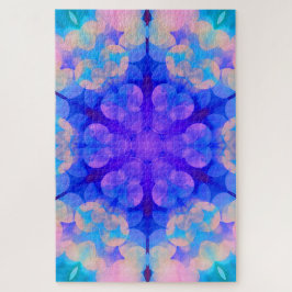 Blue & Pink Gradient Pastell Bubble Art Puzzle