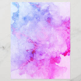 Blue Pink Lila Granite Scrapbook Paper