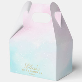 Blue Pink Ombre Gender Reveal Neutral Baby Shower Geschenkschachtel