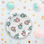 Blue & Pink Pumpkins Gender Reveal Party Pappteller<br><div class="desc">Adorable pumpkin themed gender reveal party plates with pink and blue pumpkins.</div>