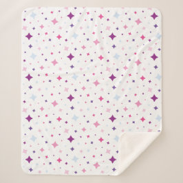 Blue Pink Purple Stars Cosmic Space. Sherpadecke