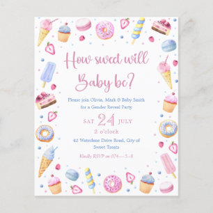 Blue Pink Sweet Leckereien Baby Gender Reveal