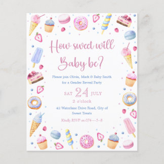 Blue Pink Sweet Leckereien Baby Gender Reveal
