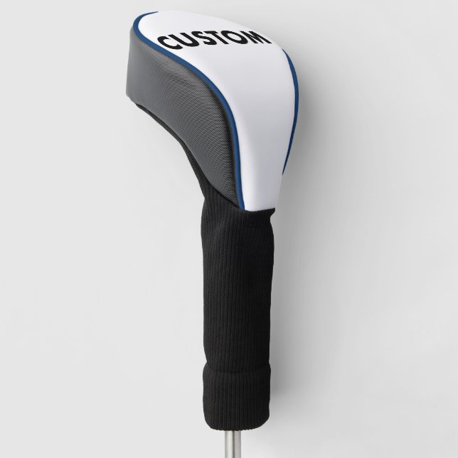 BLUE Piping Custom Golf Driver Headcover Blank (angewinkelt)