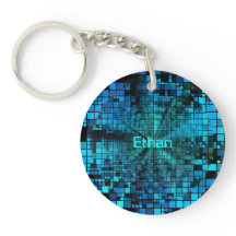 Blue Pixel Matrix Personalisiert