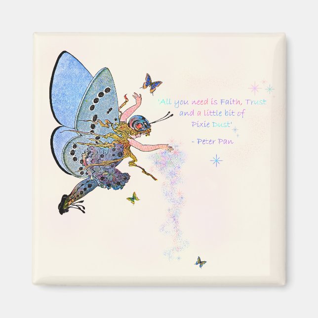 Blue Pixie Dust Magnet (Vorne)