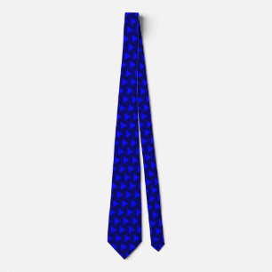 Blue Play Arrows - Dark Blue Krawatte