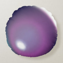 Blue & Plum Bubble Ballon Rundkissen