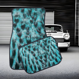 Blue plumage - cool feather design autofußmatte
