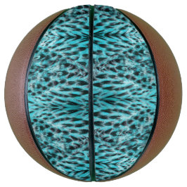 Blue plumage - cool feather design basketball