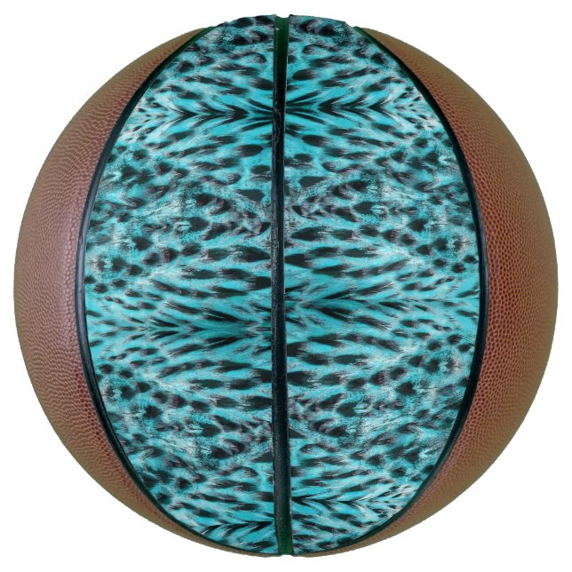 Blue plumage - cool feather design basketball (Vertikal)