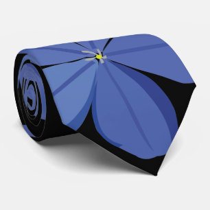 Blue Plumbago Blume Krawatte