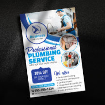 Blue Plumbing Service Repair Plumber Contractor