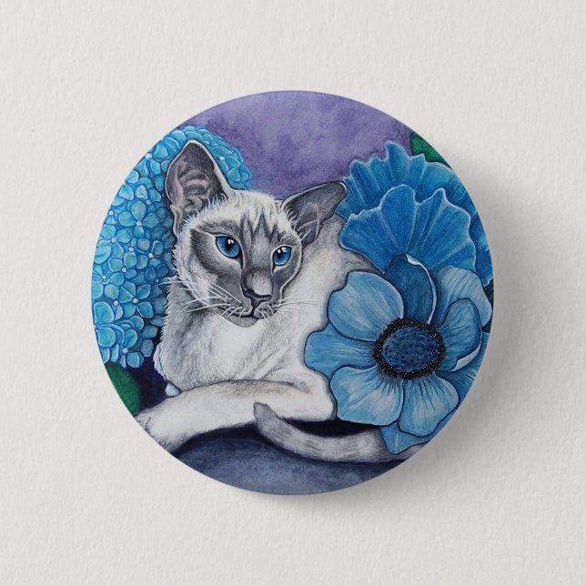 Blue Point Siamese Button (Vorderseite)
