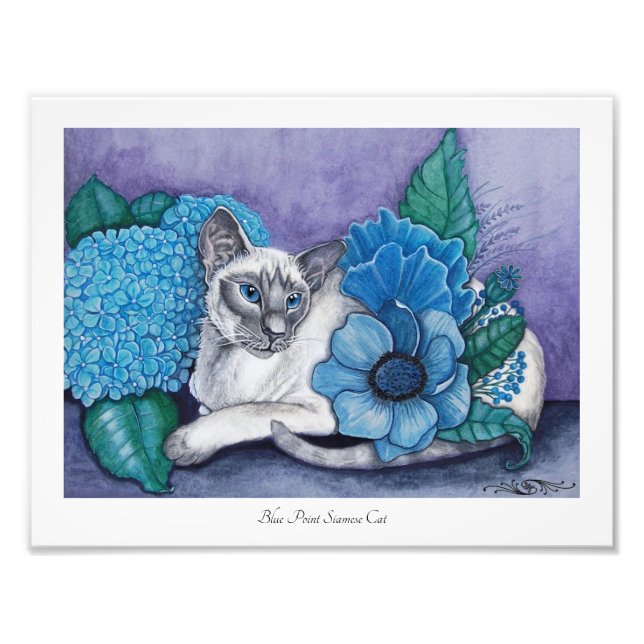 Blue Point Siamese Foto Print (Vorne)