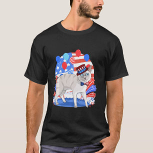 Blue Point Siamese Merica 4. Juli American Pat T-Shirt