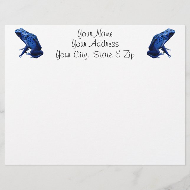 Blue Poison Dart Frog (Vorderseite)