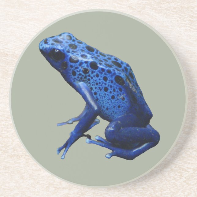 Blue Poison Dart Frog Getränkeuntersetzer (Vorne)