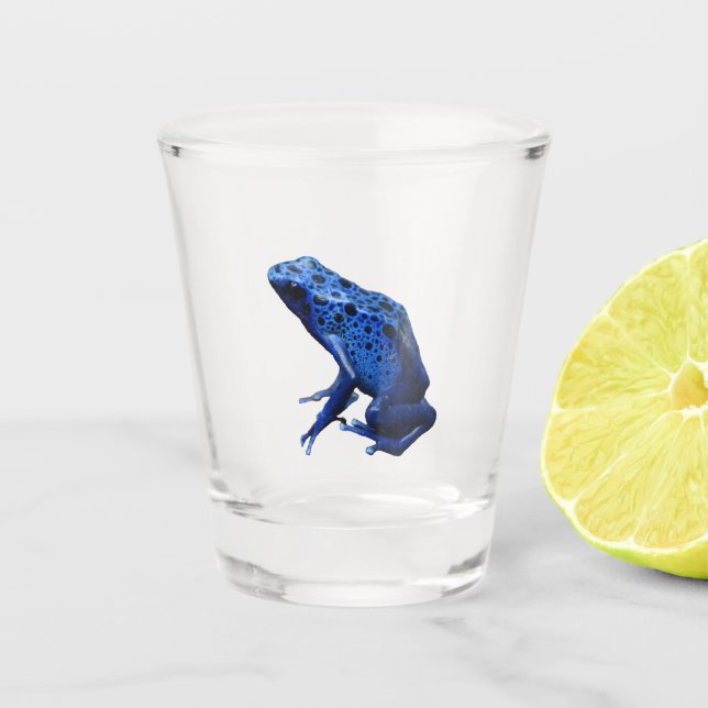 Blue Poison Dart Frog Schnapsglas (Vorderseite)