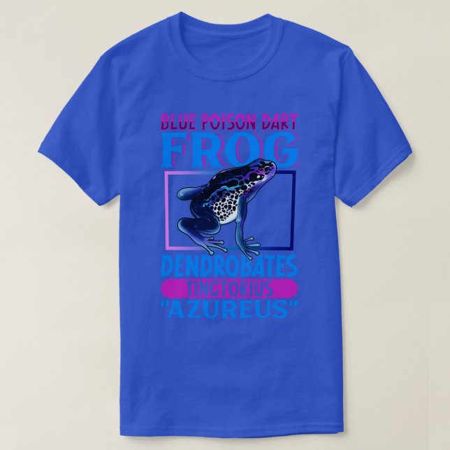 Blue Poison Dart Frog T-Shirt (Design vorne)
