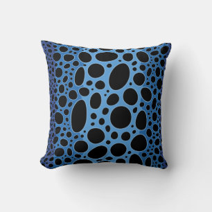 Blue Poison Dart Frosch Print Throw Kissen