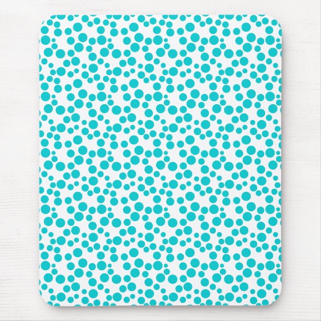 Blue Polka dot Mousepad (Vorne)